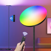 RGB Torchiere Floor Lamps for Living Room, 36W/3600LM Bright LED Standing Lamp with Remote, Modern Color Changing Tall Lamp with Stepless Dimming, 69" Corner Floor Lamp for Bedroom, Office