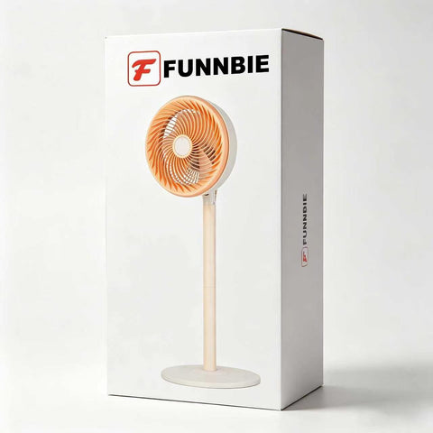 FUNNBIE Stand Fan for Bedroom with 3-Speed