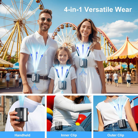 FUNNBIE 10000mAh Portable Waist Fan Clip