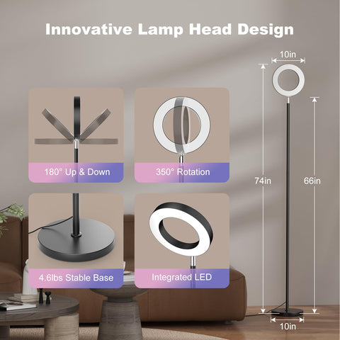 Dual-Sided RGBCW Floor Lamp